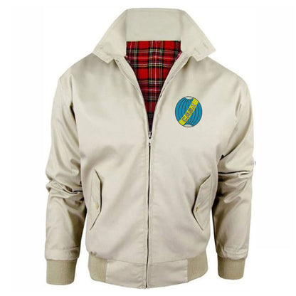 Retro Boca Juniors 1912 Embroidered Classic Harrington Jacket
