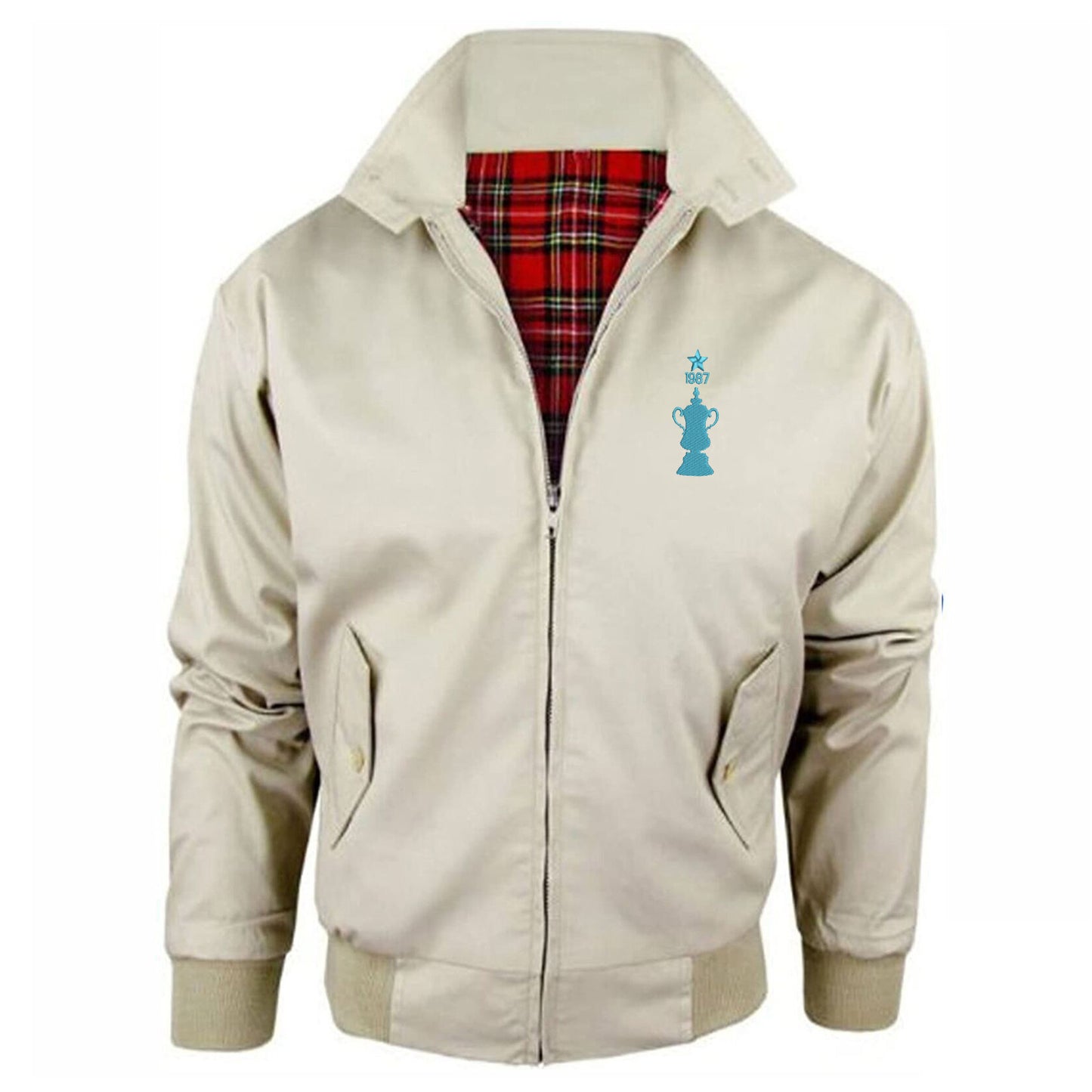 Retro Coventry FA Cup Winners Embroidered Classic Harrington Jacket
