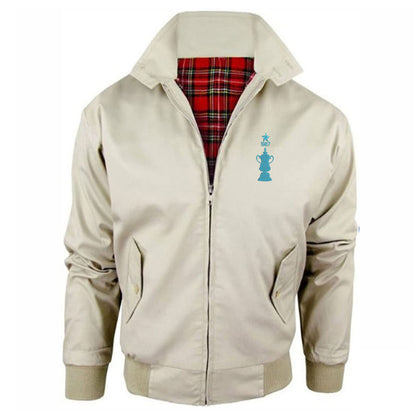 Retro Coventry FA Cup Winners Embroidered Classic Harrington Jacket
