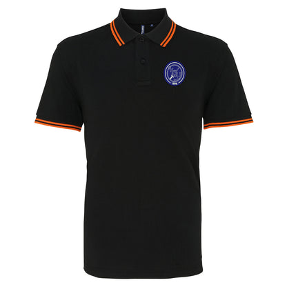 Retro Portsmouth 1898 Embroidered Tipped Polo Shirt