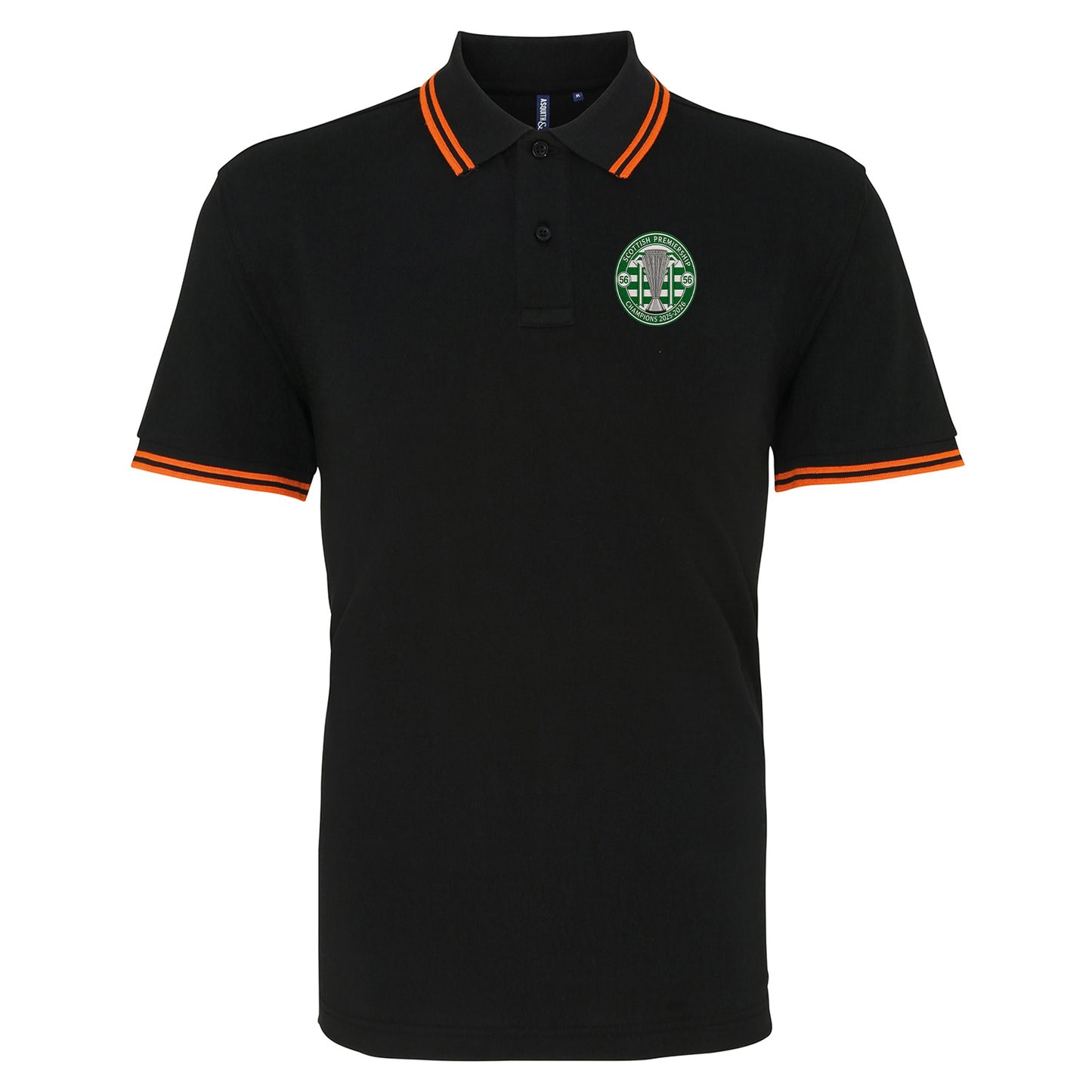 Celtic Scottish Champions-2025-2026 Tipped Polo Shirt 