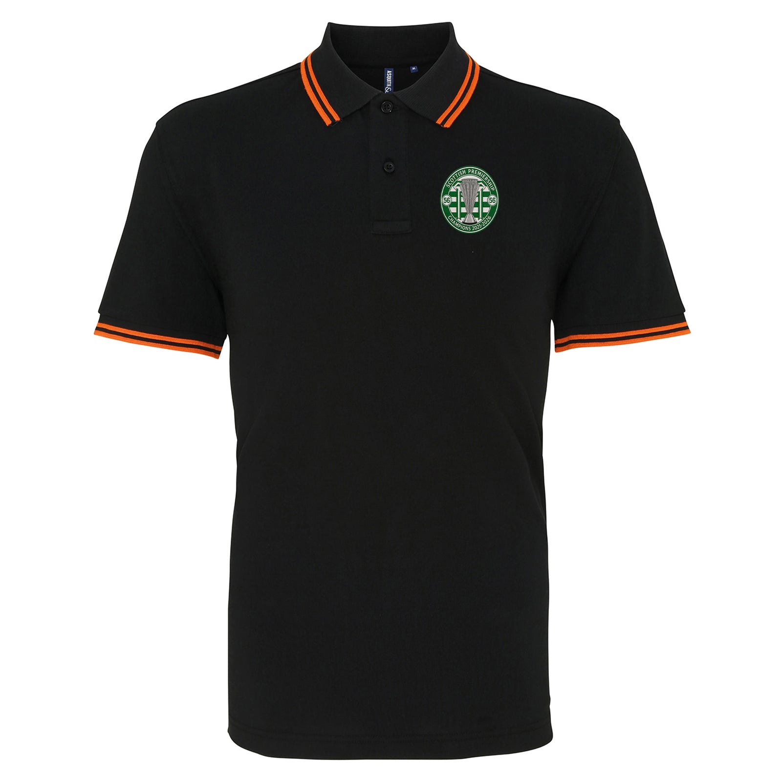 Celtic Scottish Champions-2025-2026 Tipped Polo Shirt 