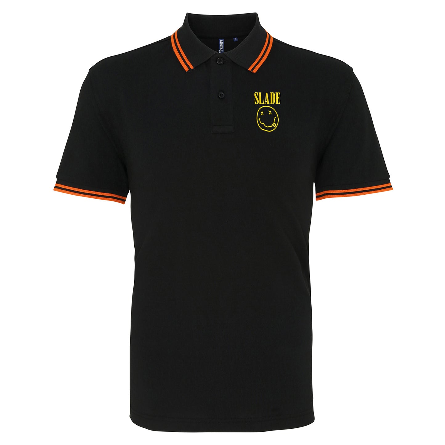 Classic Slade Nirvana Robbie Williams Tipped Polo Shirt