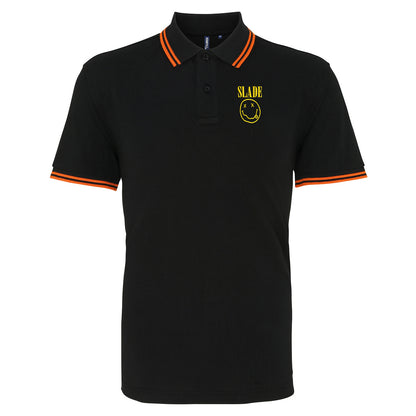 Classic Slade Nirvana Robbie Williams Tipped Polo Shirt