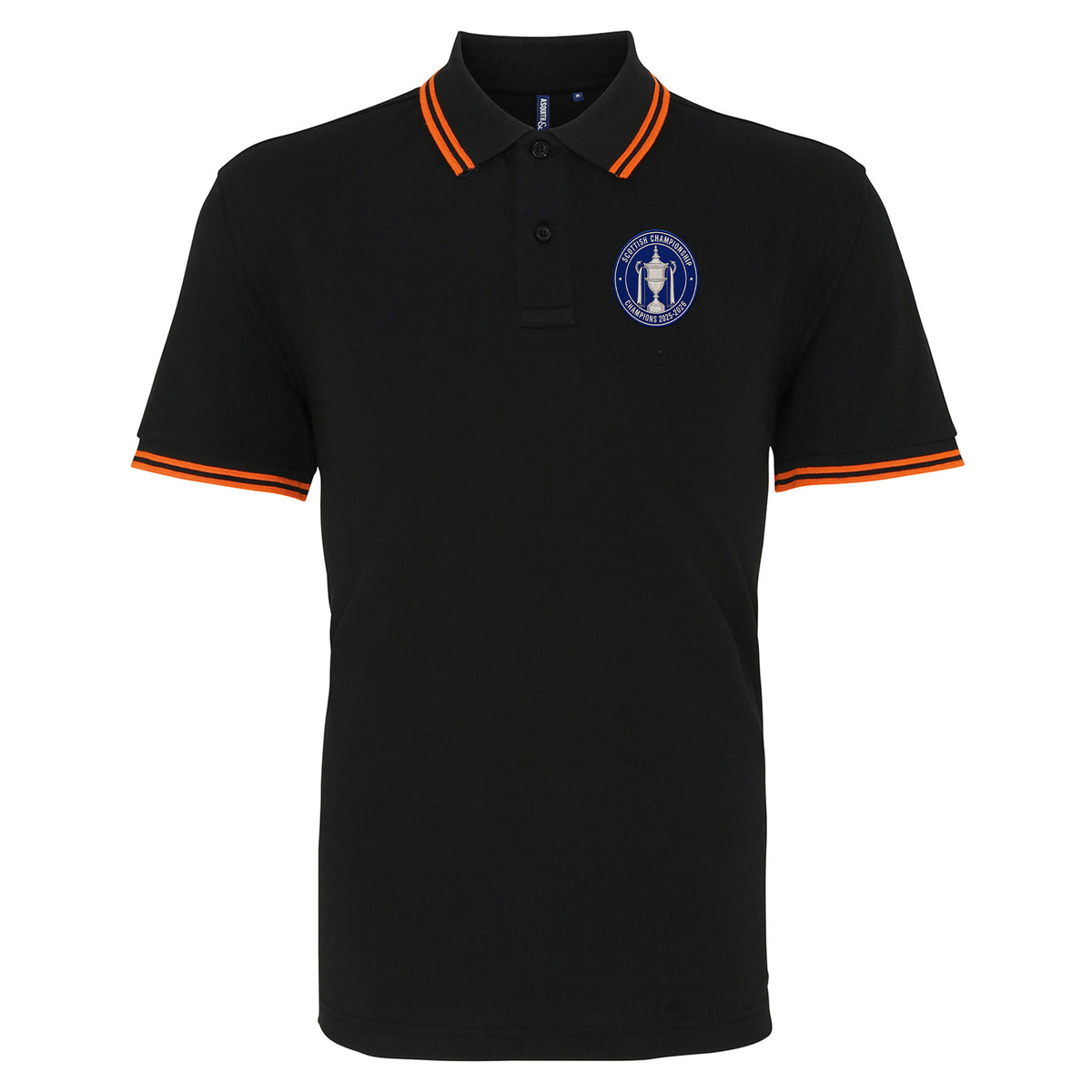 St Johnstone Scottish Champions 2025-2026 Tipped Polo Shirt