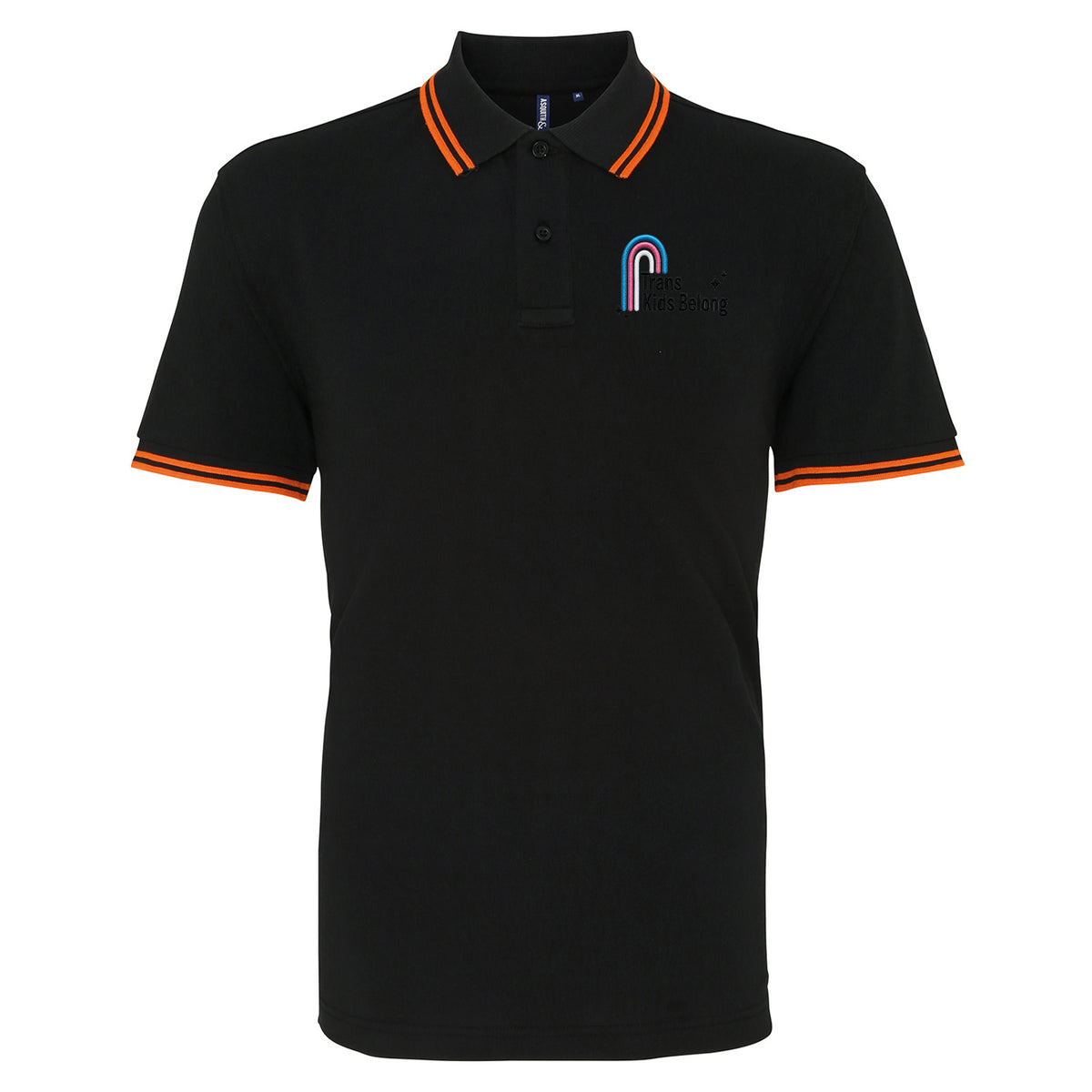 Trans Kids Belong Tipped Polo Shirt