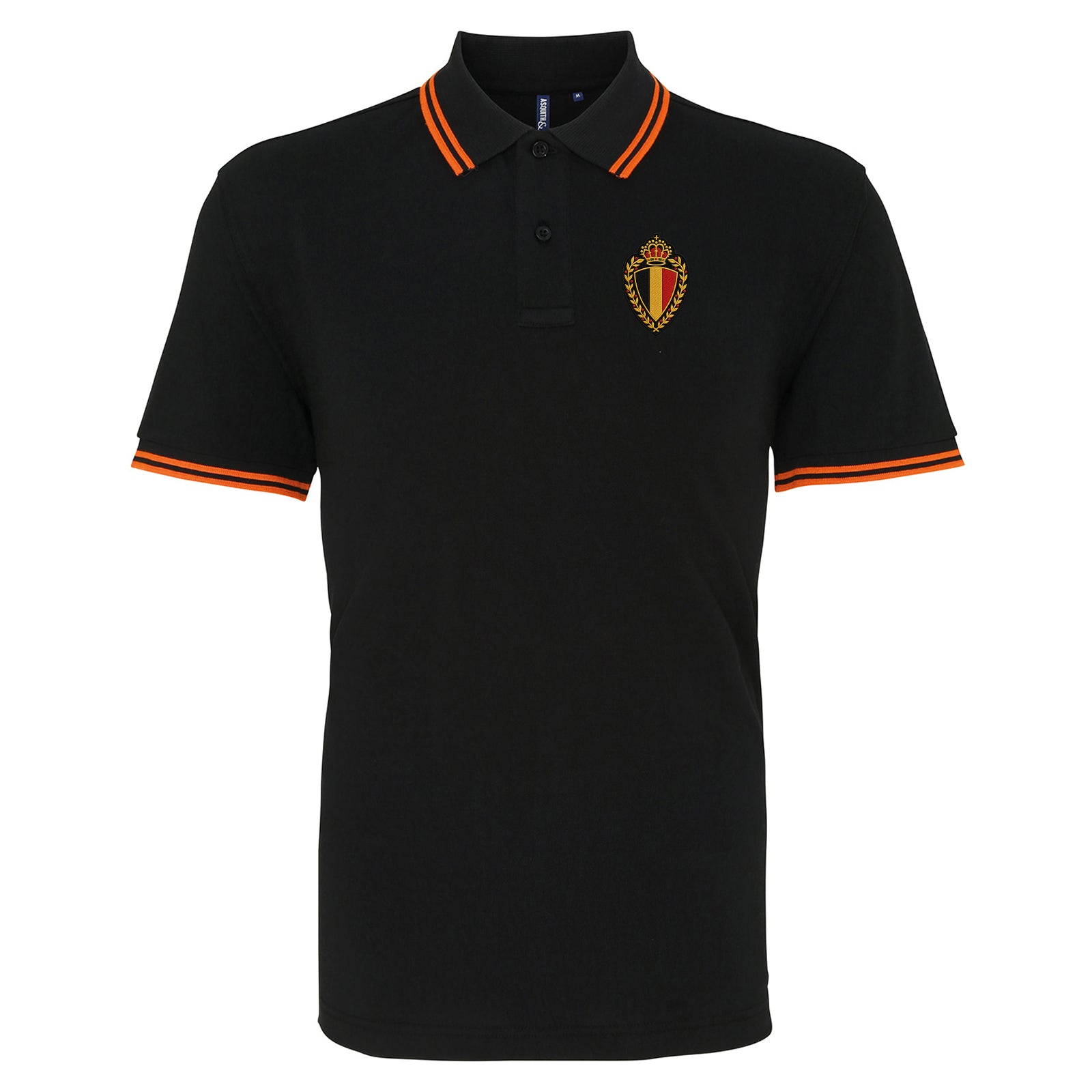 Classic Belgium Football Tipped Polo Shirt