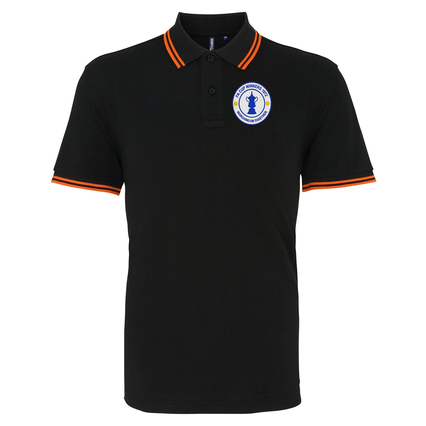 Old School Leeds United Tipped Polo Shirt 