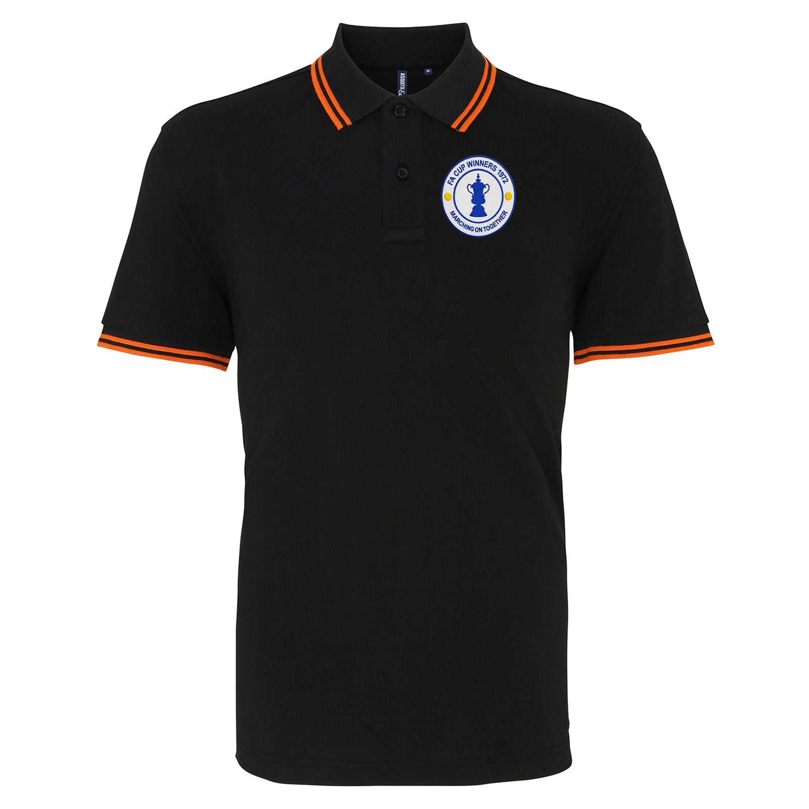 Old School Leeds United Tipped Polo Shirt 