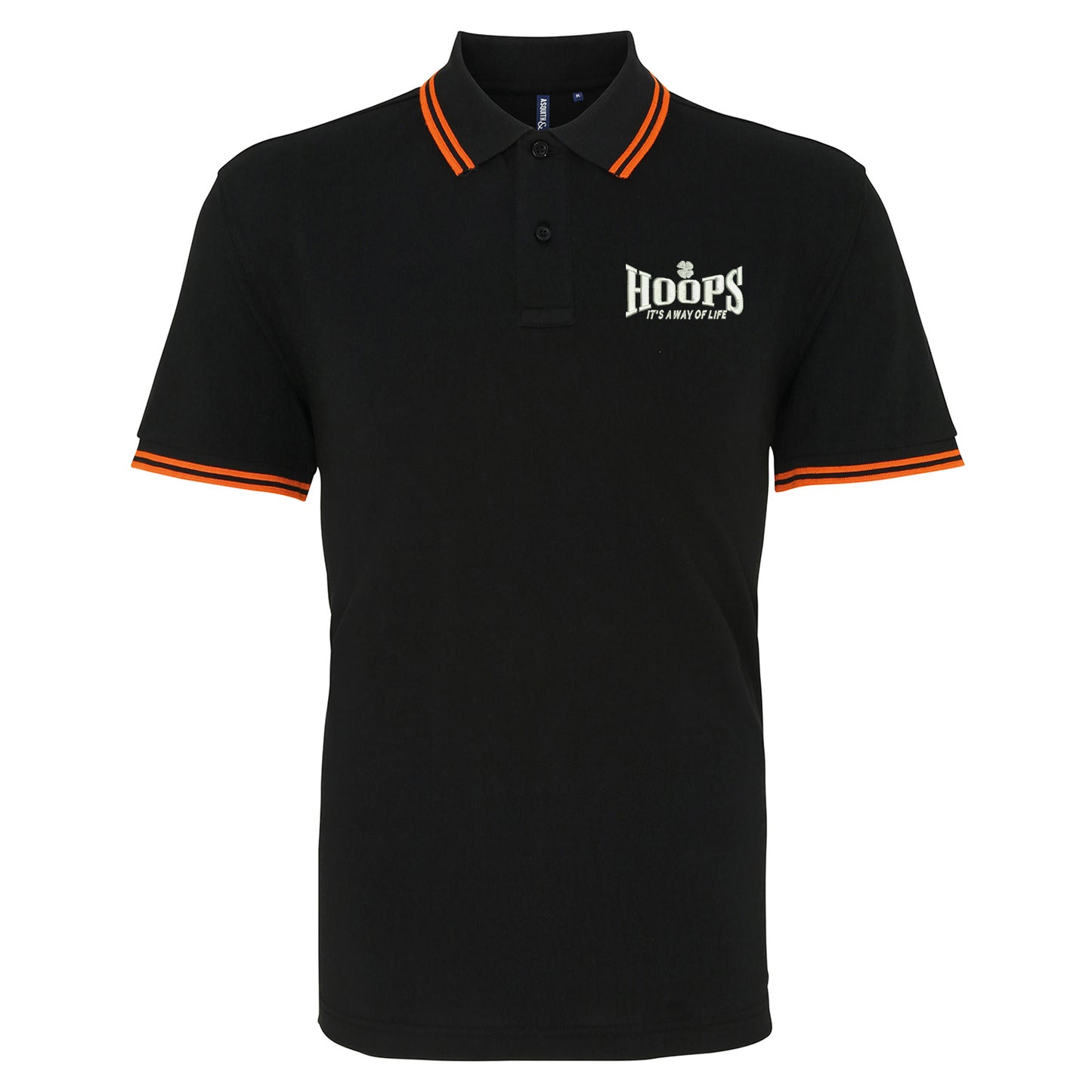 Hoops Its a Way of Life Tipped Polo Shirt