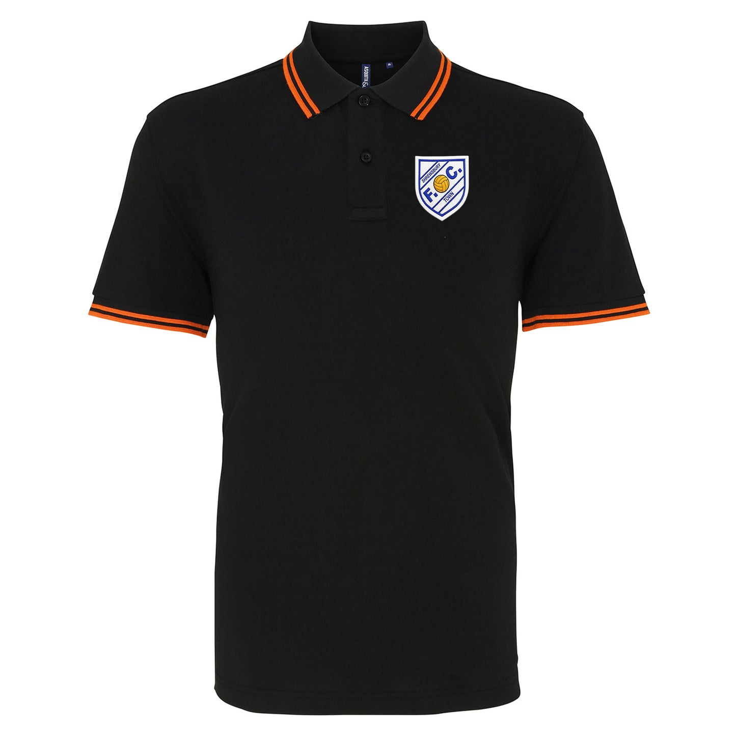 Old School Shrewsbury Town Football Tipped Polo Shirt