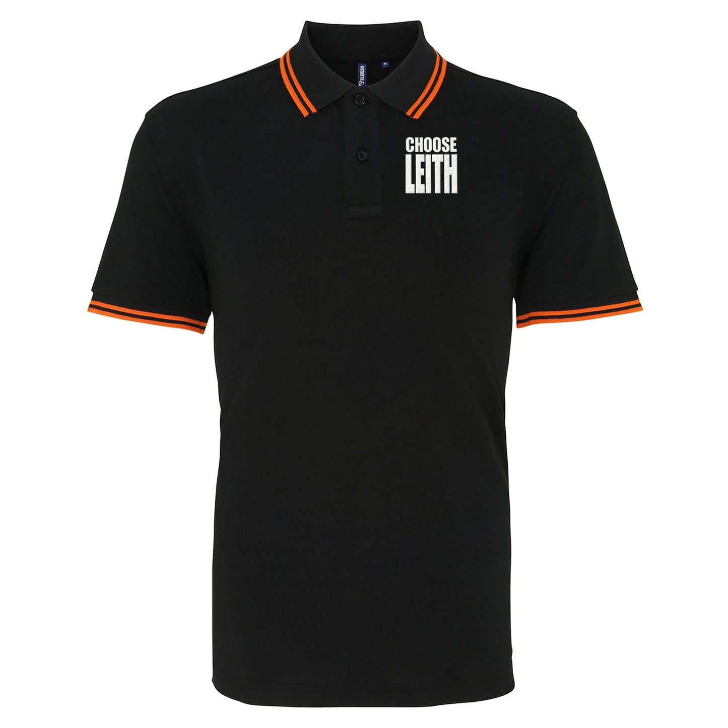 Hibs FC Choose Leith Football Tipped Polo Shirt
