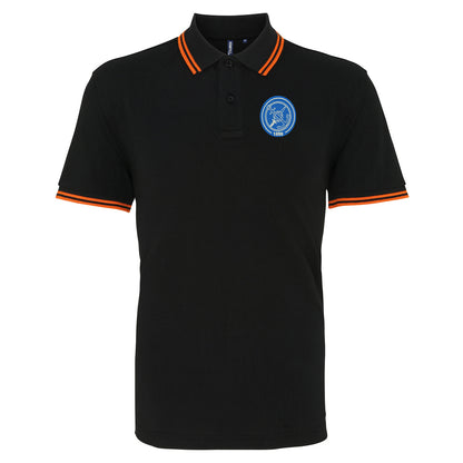 Retro Portsmouth Football Tipped Polo Shirt