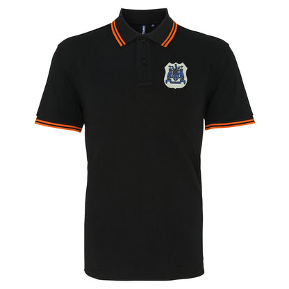 Retro Leeds 1950s Embroidered Tipped Polo Shirt