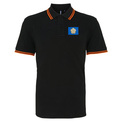 Flag of Yorkshire Tipped Polo Shirt