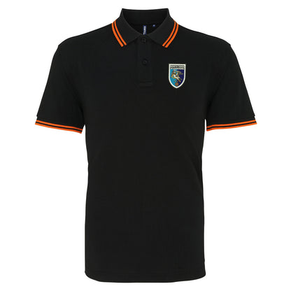 Retro North Town Wanderers Embroidered Tipped Polo Shirt