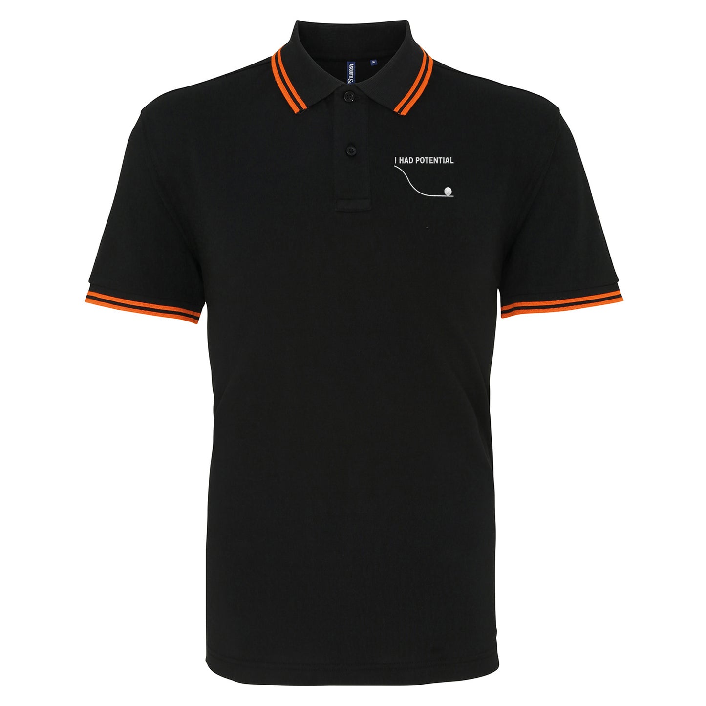 I Had Potential Tipped Polo Shirt