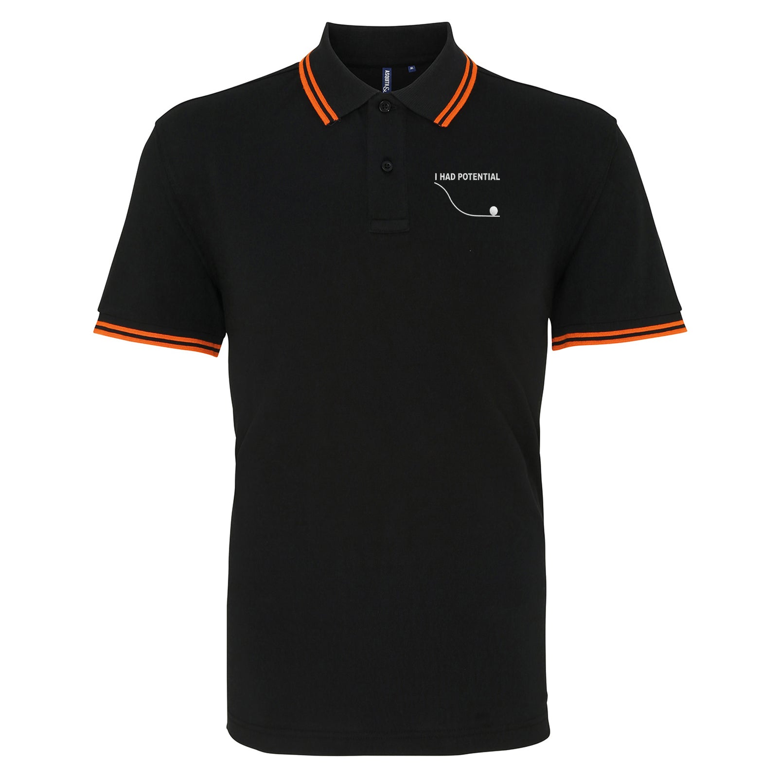 I Had Potential Tipped Polo Shirt