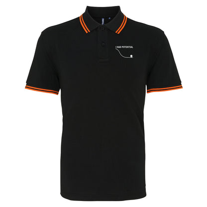 I Had Potential Tipped Polo Shirt