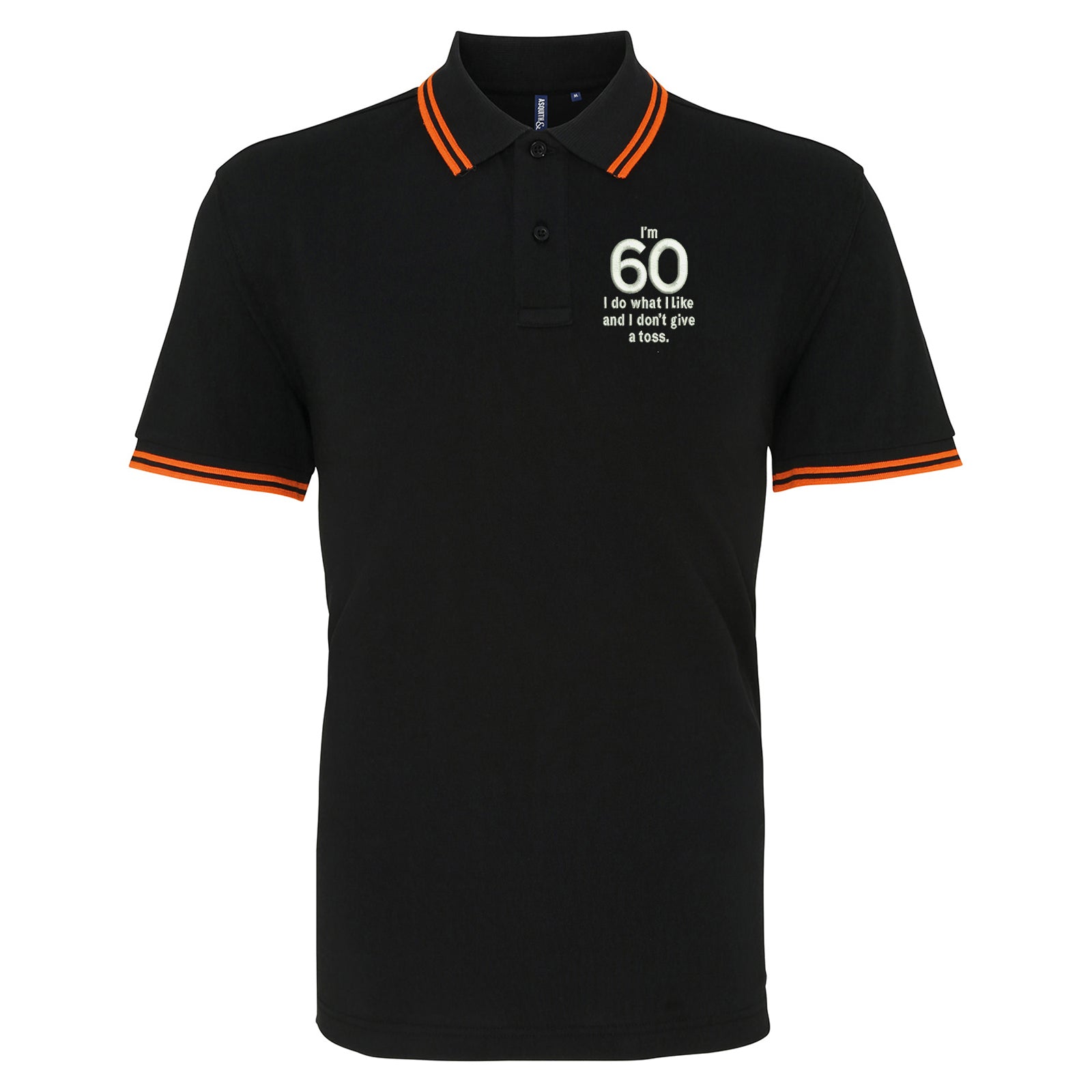 60th Birthday Tipped Polo Shirt