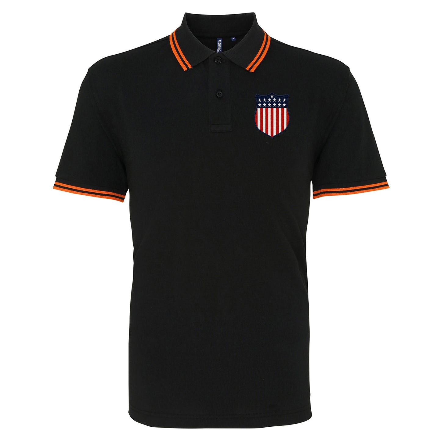 Retro USA 1913 Soccer Tipped Polo Shirt