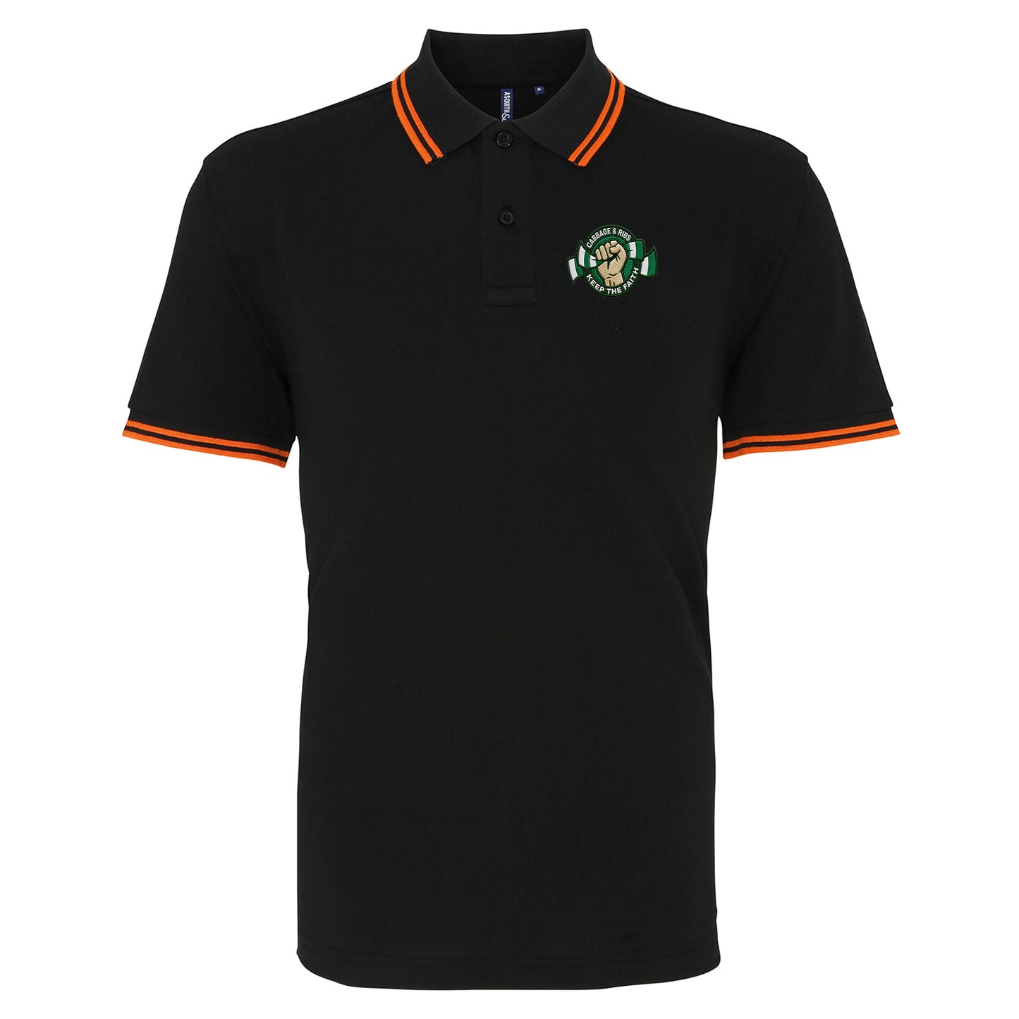 Hibernian Fans Football Tipped Polo Shirt 