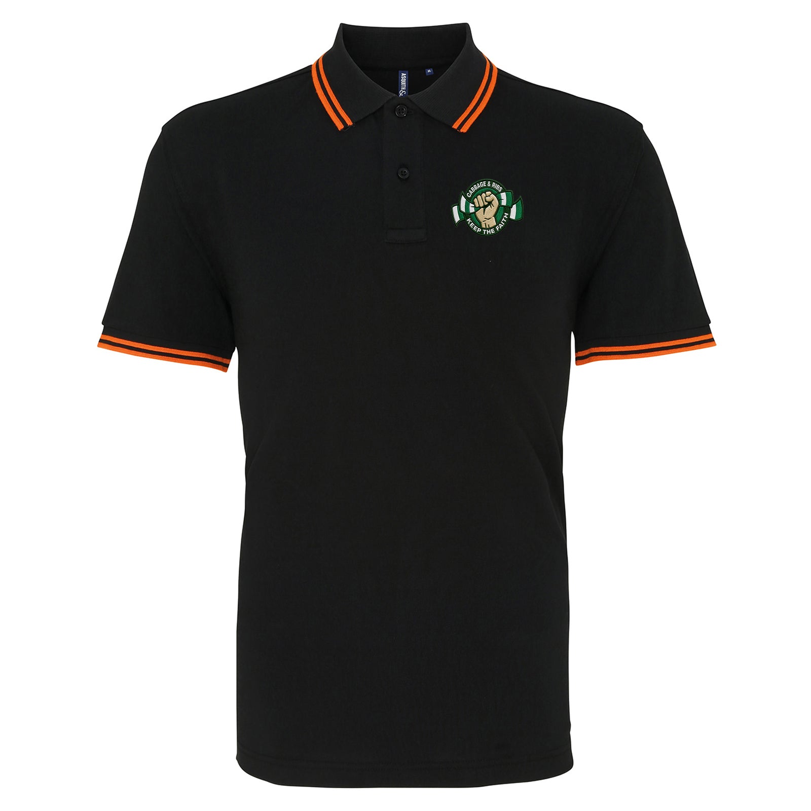 Hibernian Fans Football Tipped Polo Shirt 