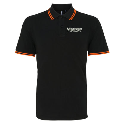 Wednesday TV Series Tipped Polo Shirt