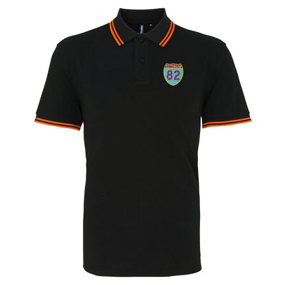 Retro Rotterdam 82 Embroidered Tipped Polo Shirt