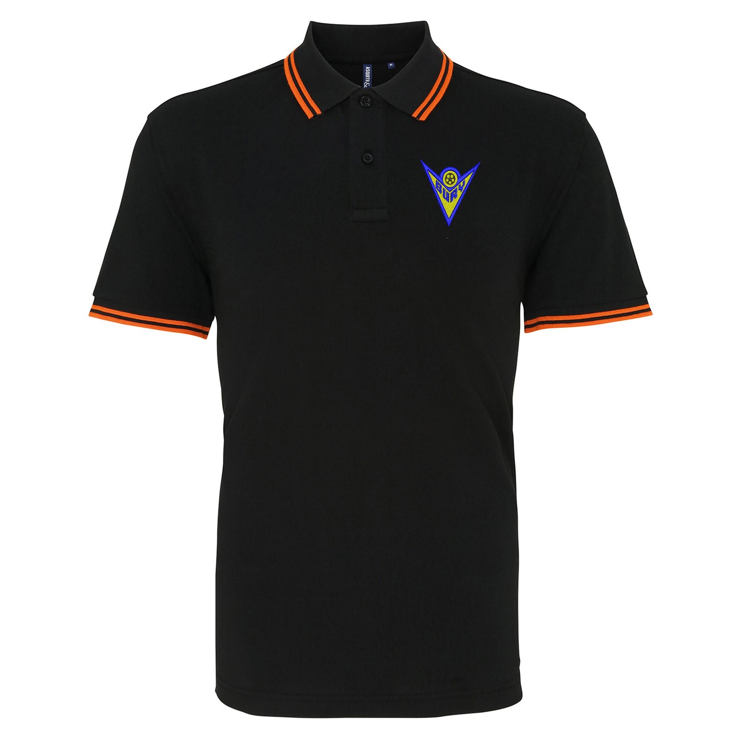 Retro Bury 1974 Embroidered Tipped Polo Shirt
