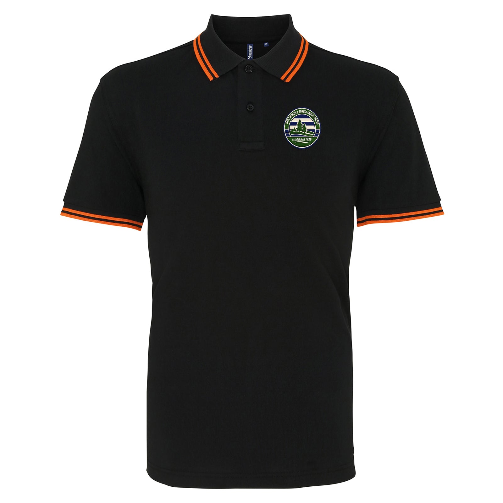 Retro Forest Green Rovers Tipped Polo Shirt