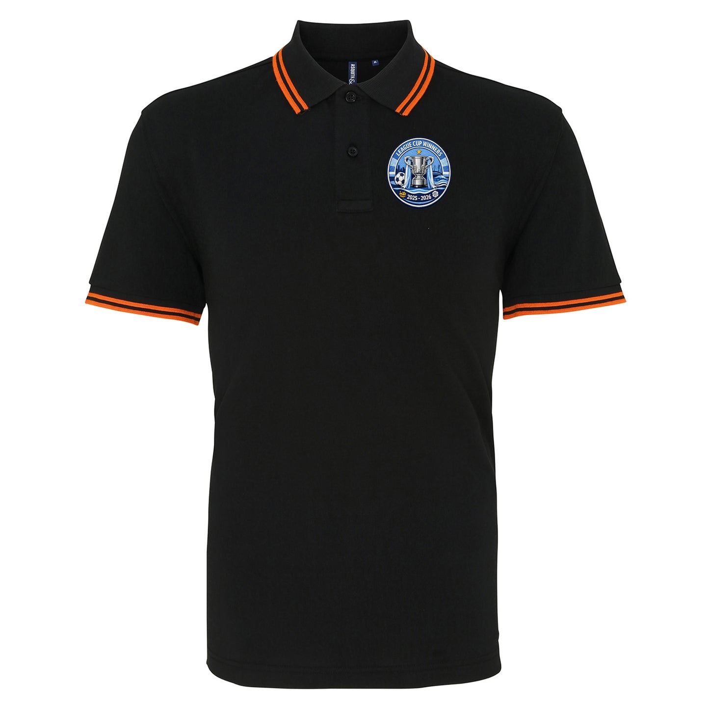 Man City League Cup Winners 2026 Tipped Polo Shirt 
