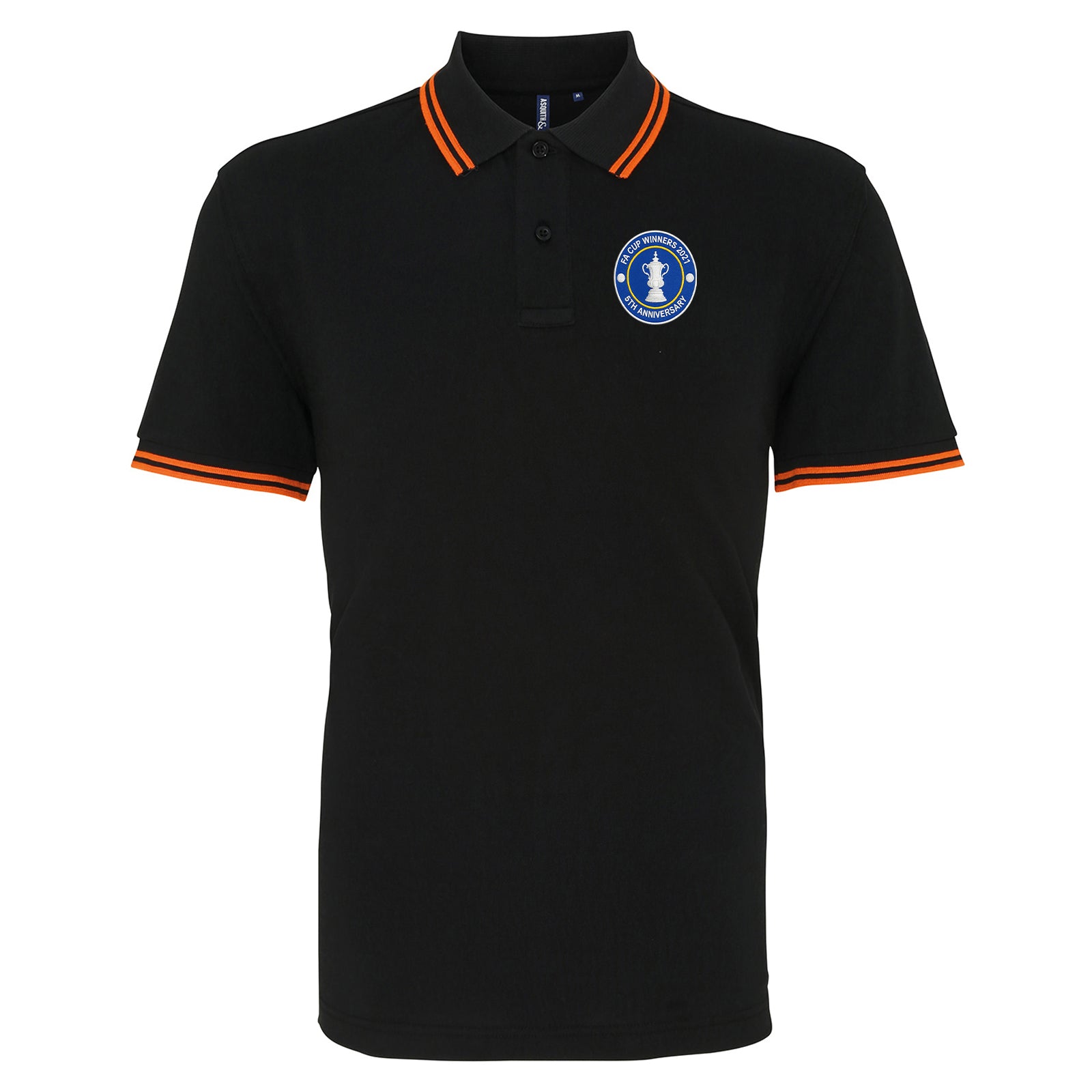 Vintage Leicester City Football Tipped Polo Shirt