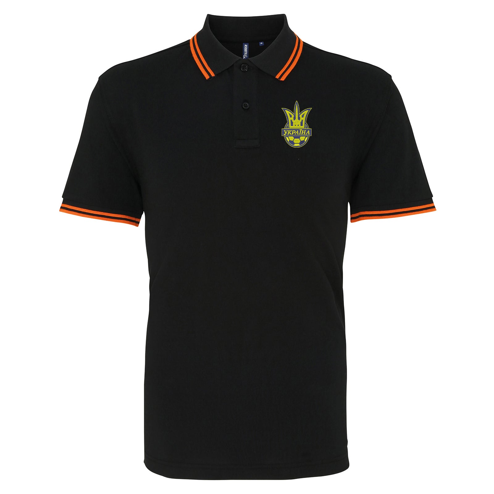 Old School Ukraine National Football Polo Shirt