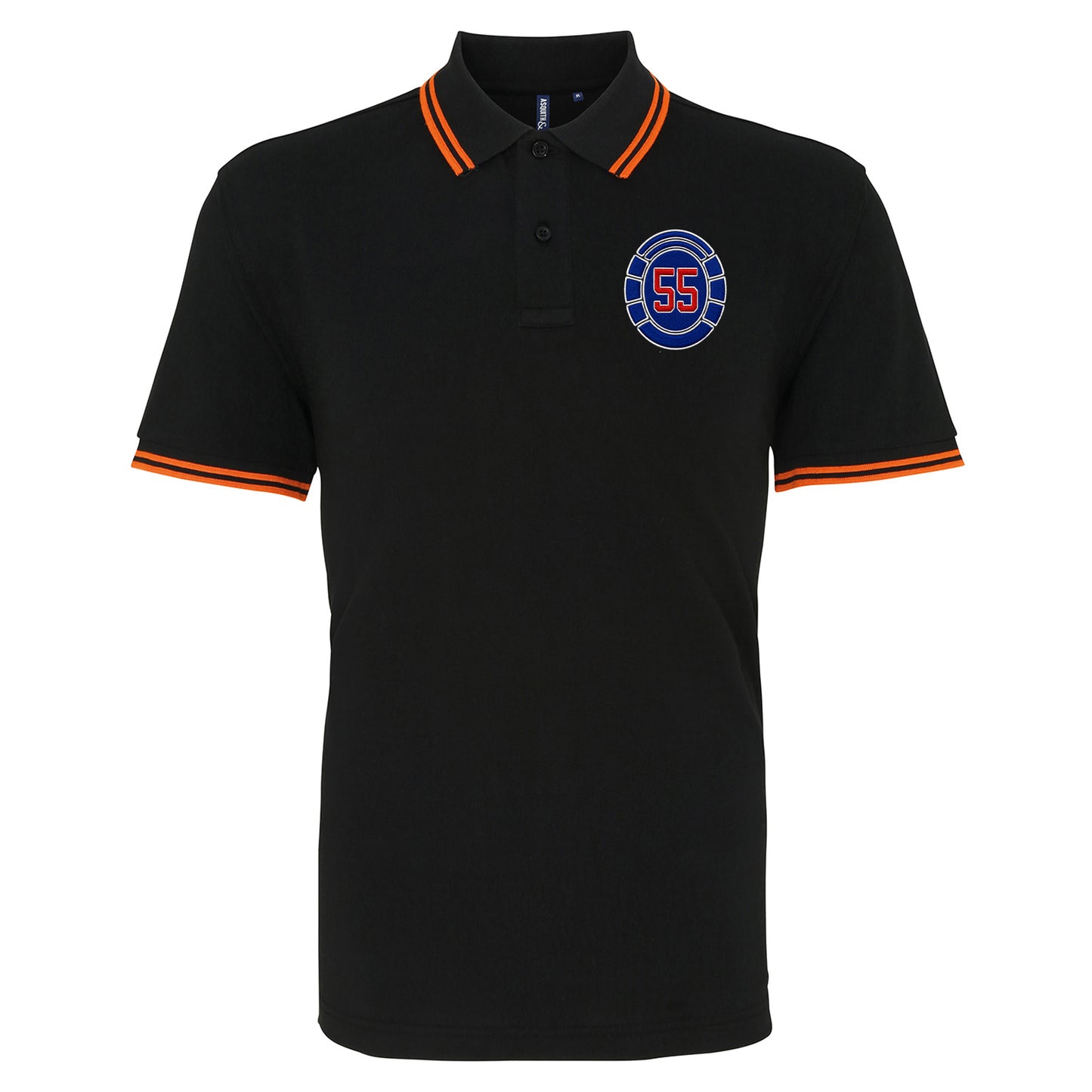 Glasgow Rangers 55 Time Champions Tipped Polo Shirt