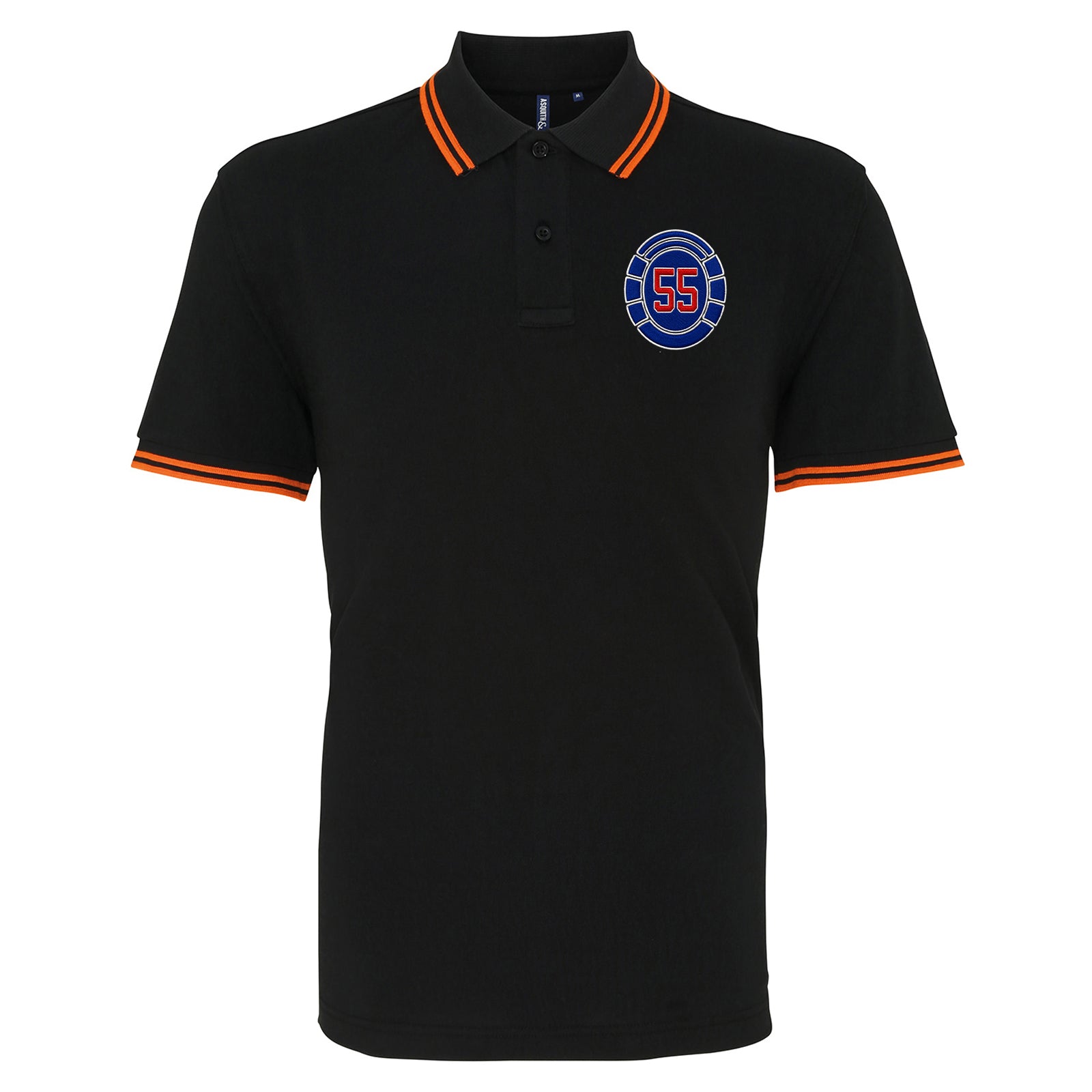 Glasgow Rangers 55 Time Champions Tipped Polo Shirt