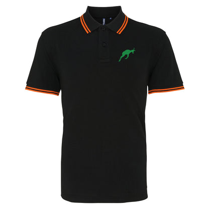 Retro South Africa Rugby 1906 Embroidered Tipped Polo Shirt