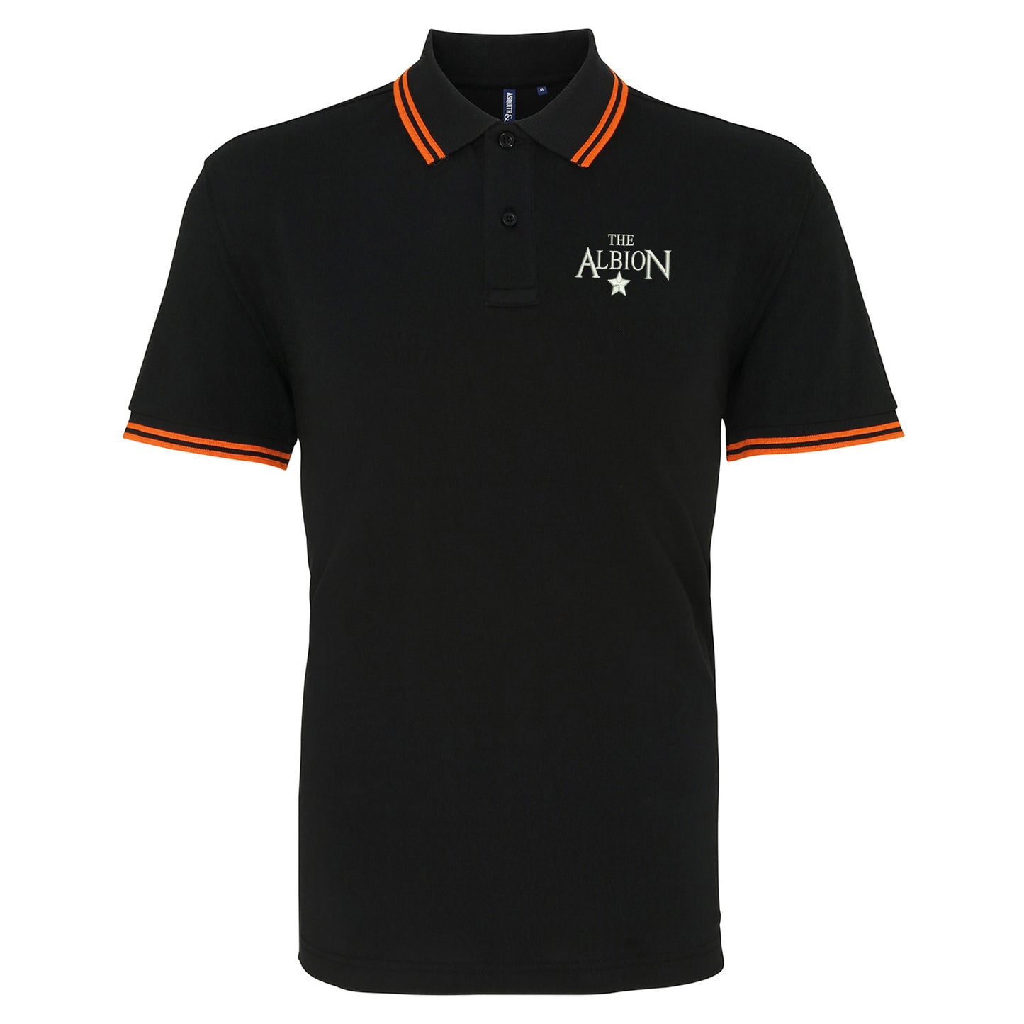 The Albion Embroidered Tipped Polo Shirt