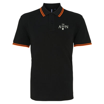 The Albion Embroidered Tipped Polo Shirt