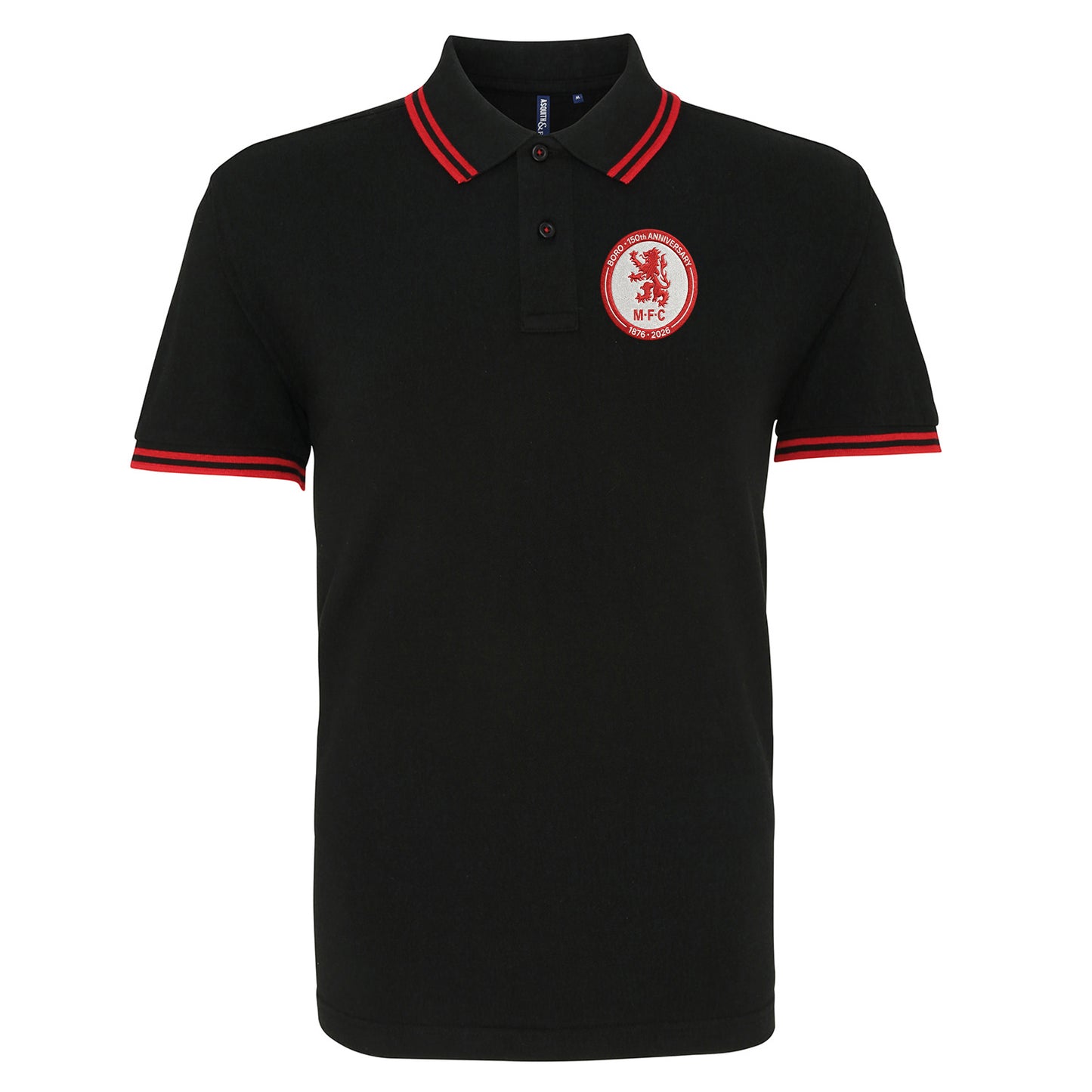 Middlesbrough 150th Anniversary Tipped Polo Shirt 