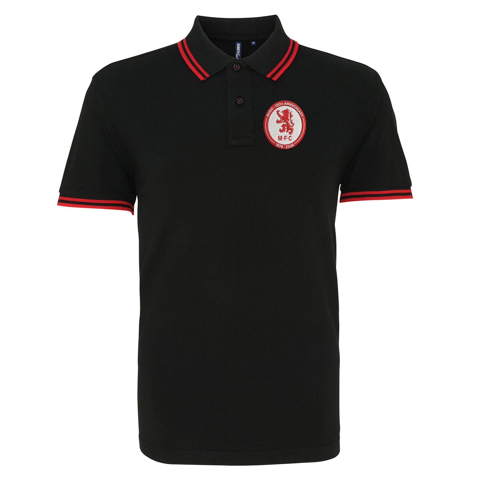 Middlesbrough 150th Anniversary Tipped Polo Shirt 