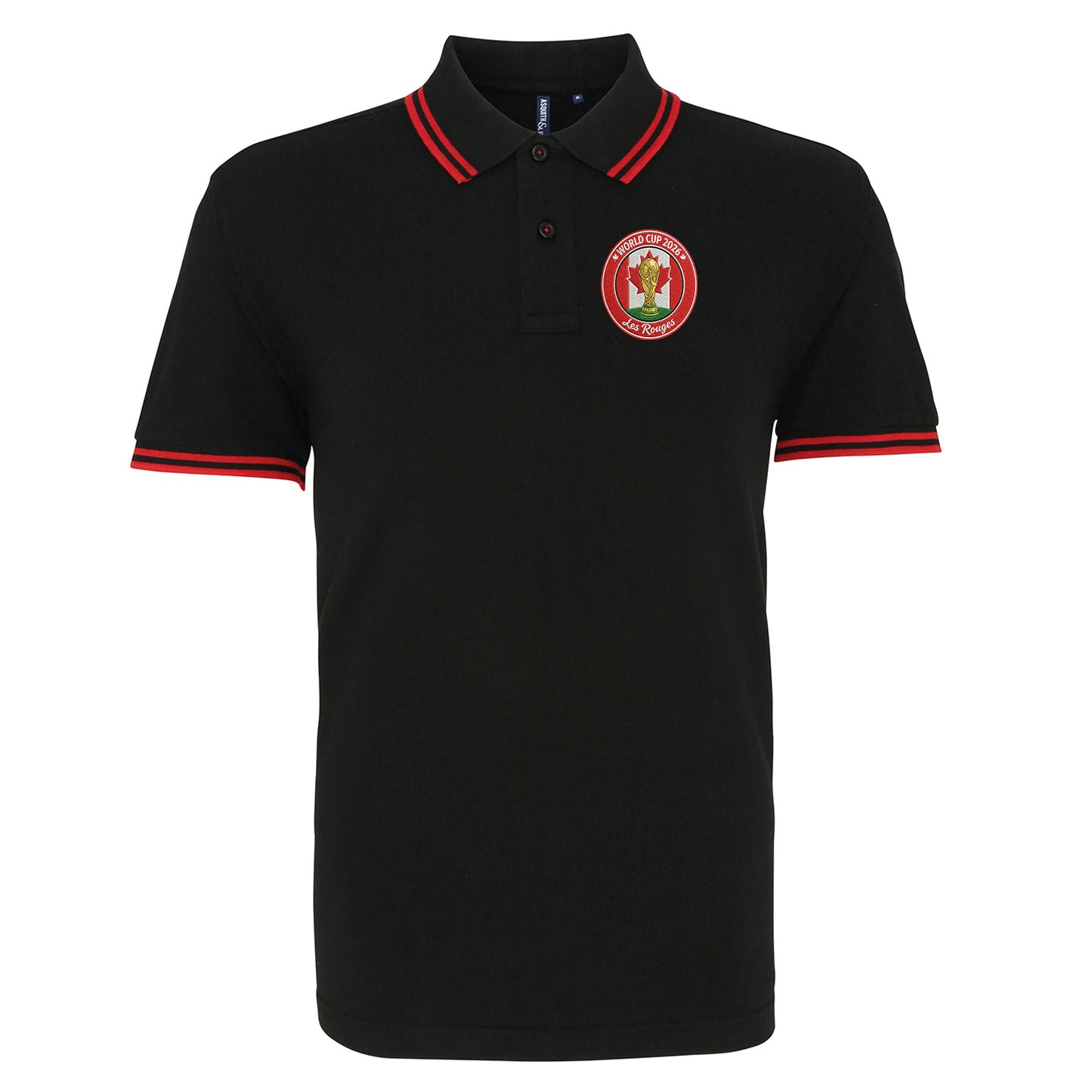 Canada World Cup 2026 Football Tipped Polo Shirt