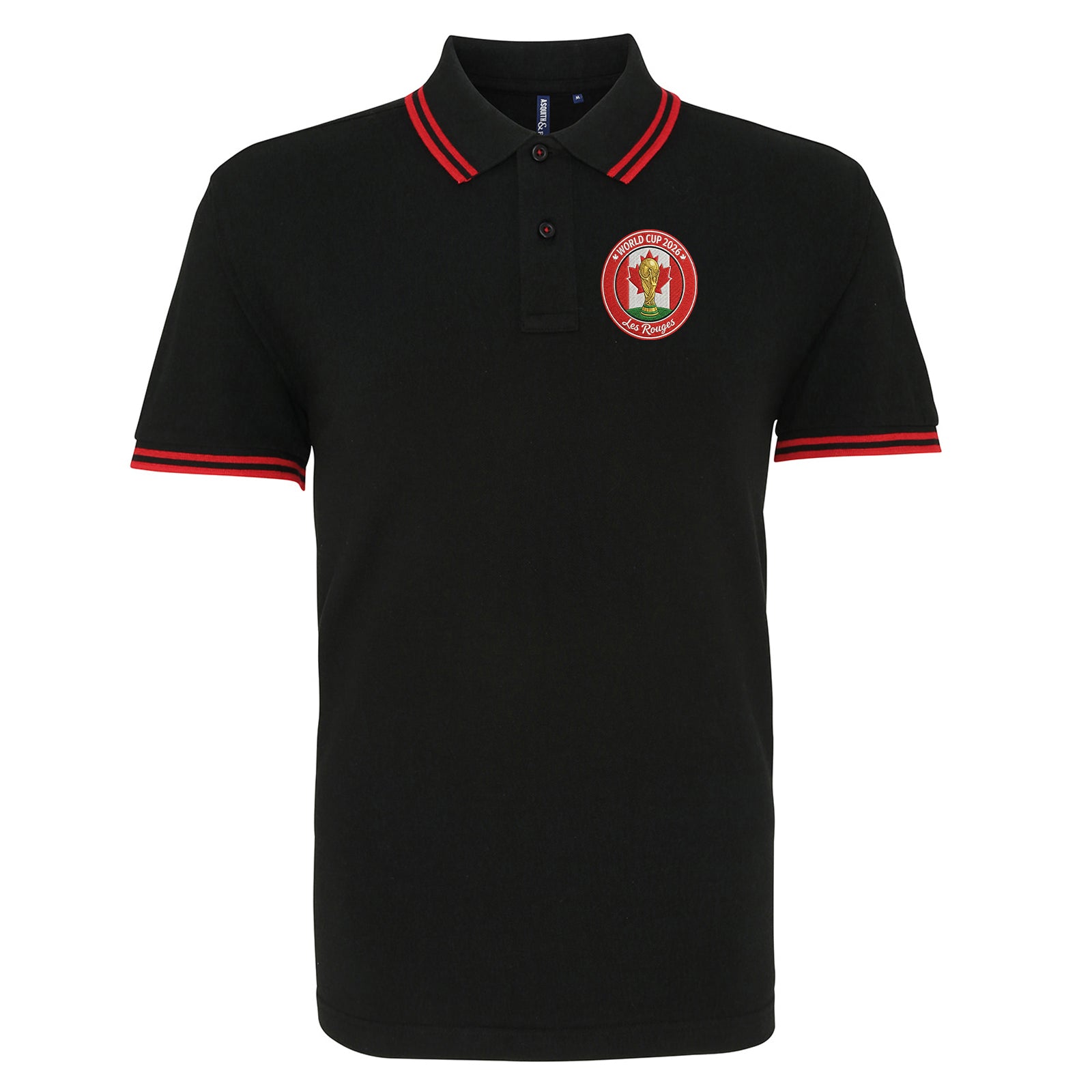 Canada World Cup 2026 Football Tipped Polo Shirt