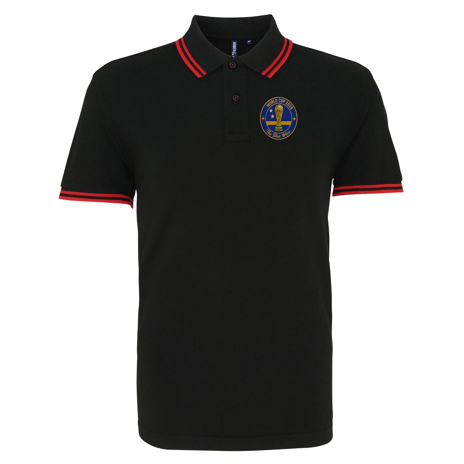 Curacao Football Tipped Polo Shirt