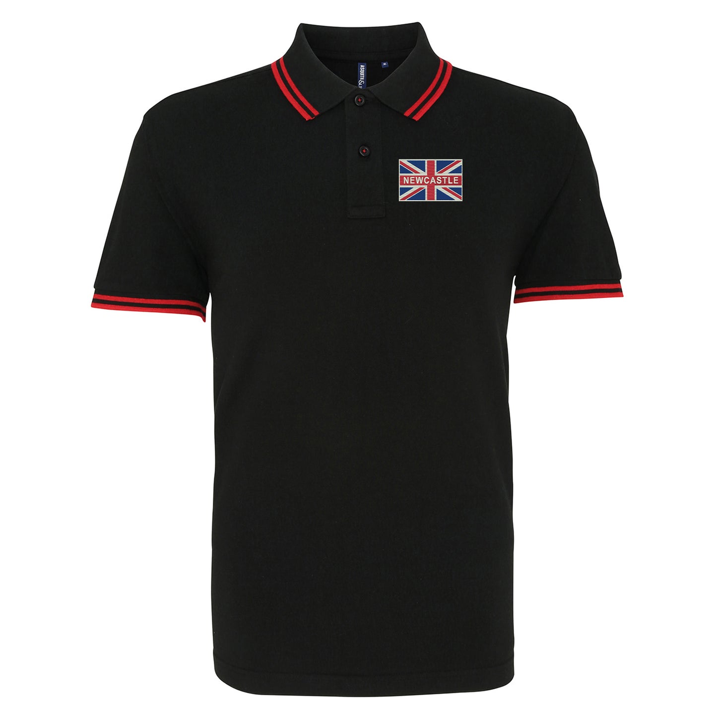 Newcastle United Union Jack Tipped Polo Shirt