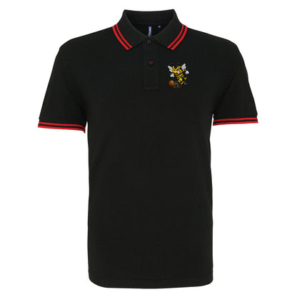 Alloa Athletic 1960s Tipped Polo Shirt