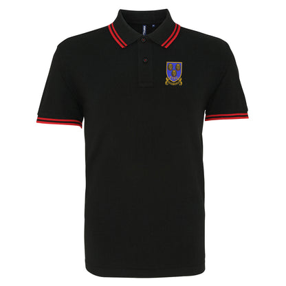 Retro Shrewsbury 1993 Embroidered Tipped Polo Shirt