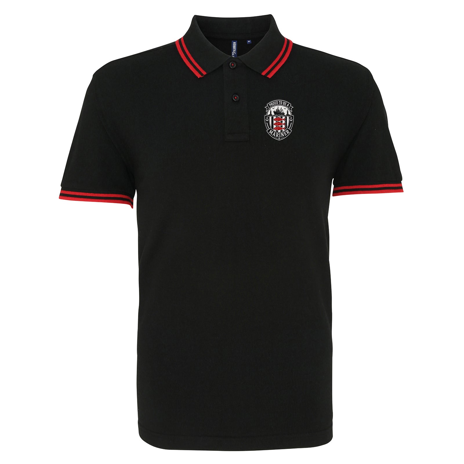 Proud to Be a Mariner Tipped Polo Shirt
