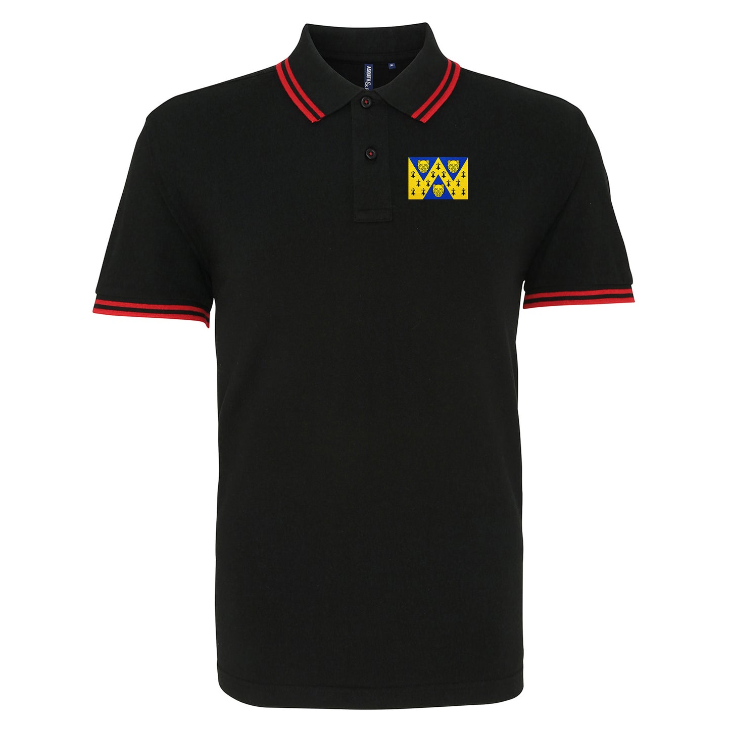 Flag of Shropshire Tipped Polo Shirt
