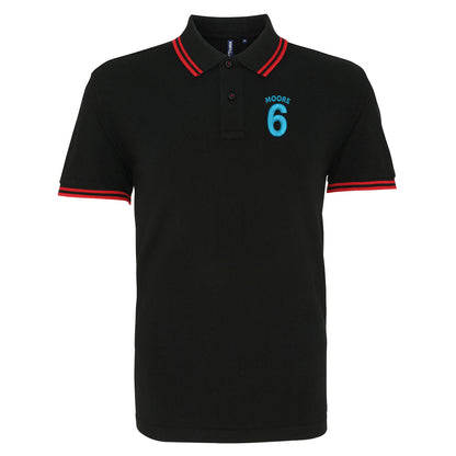 Moore 6 Embroidered Tipped Polo Shirt